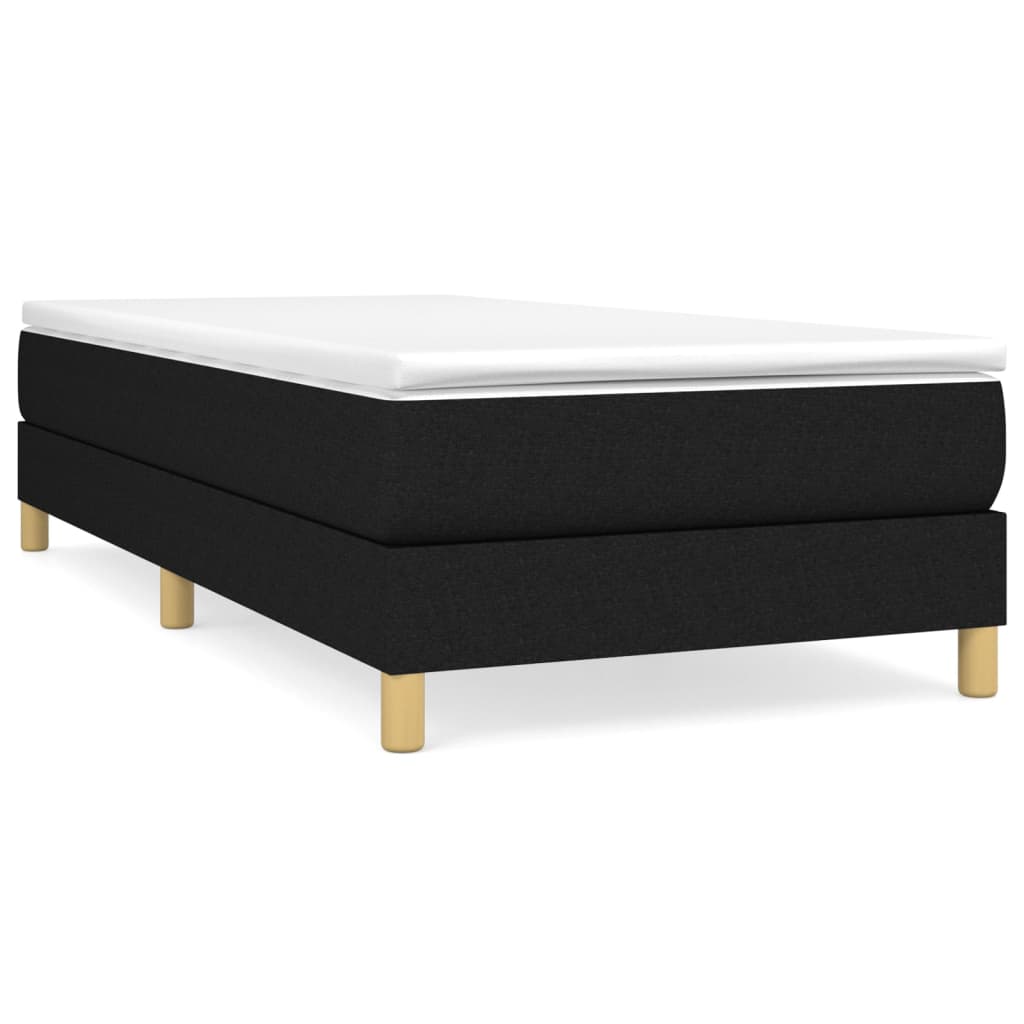 Boxspringbettgestell Schwarz 100x200 cm Stoff