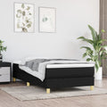 Boxspringbettgestell Schwarz 100x200 cm Stoff