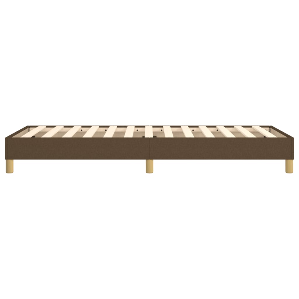 Boxspringbettgestell Dunkelbraun 100x200 cm Stoff