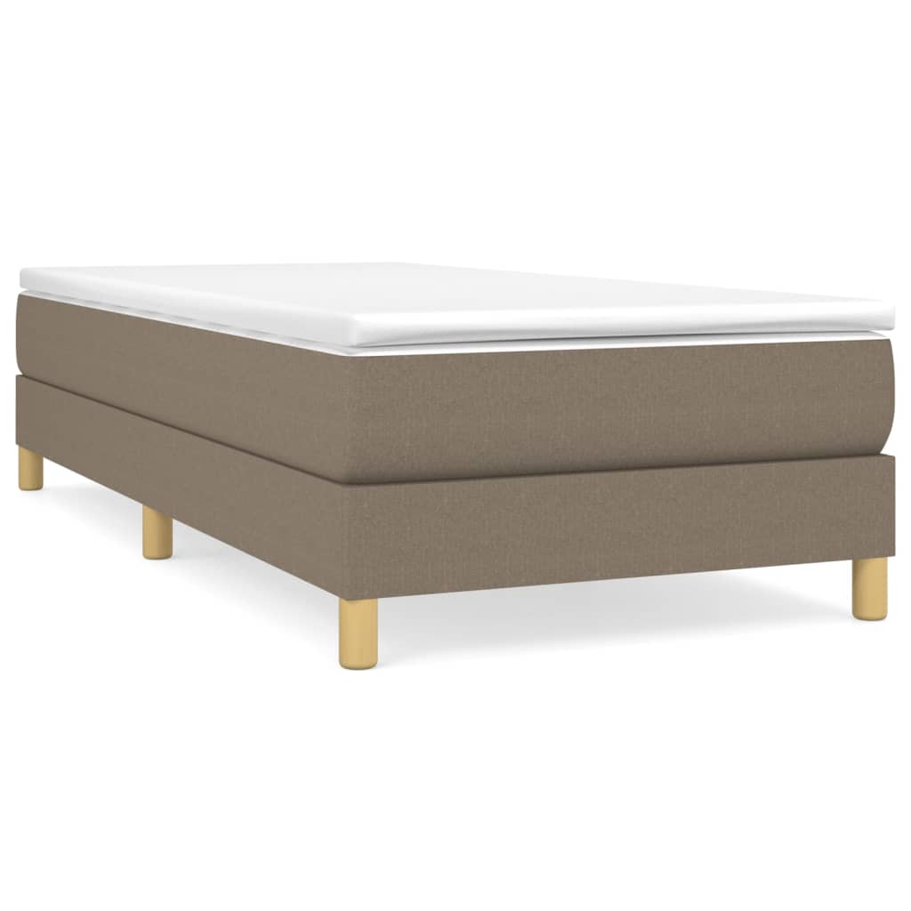 Boxspringbettgestell Taupe 100x200 cm Stoff