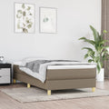Boxspringbettgestell Taupe 100x200 cm Stoff