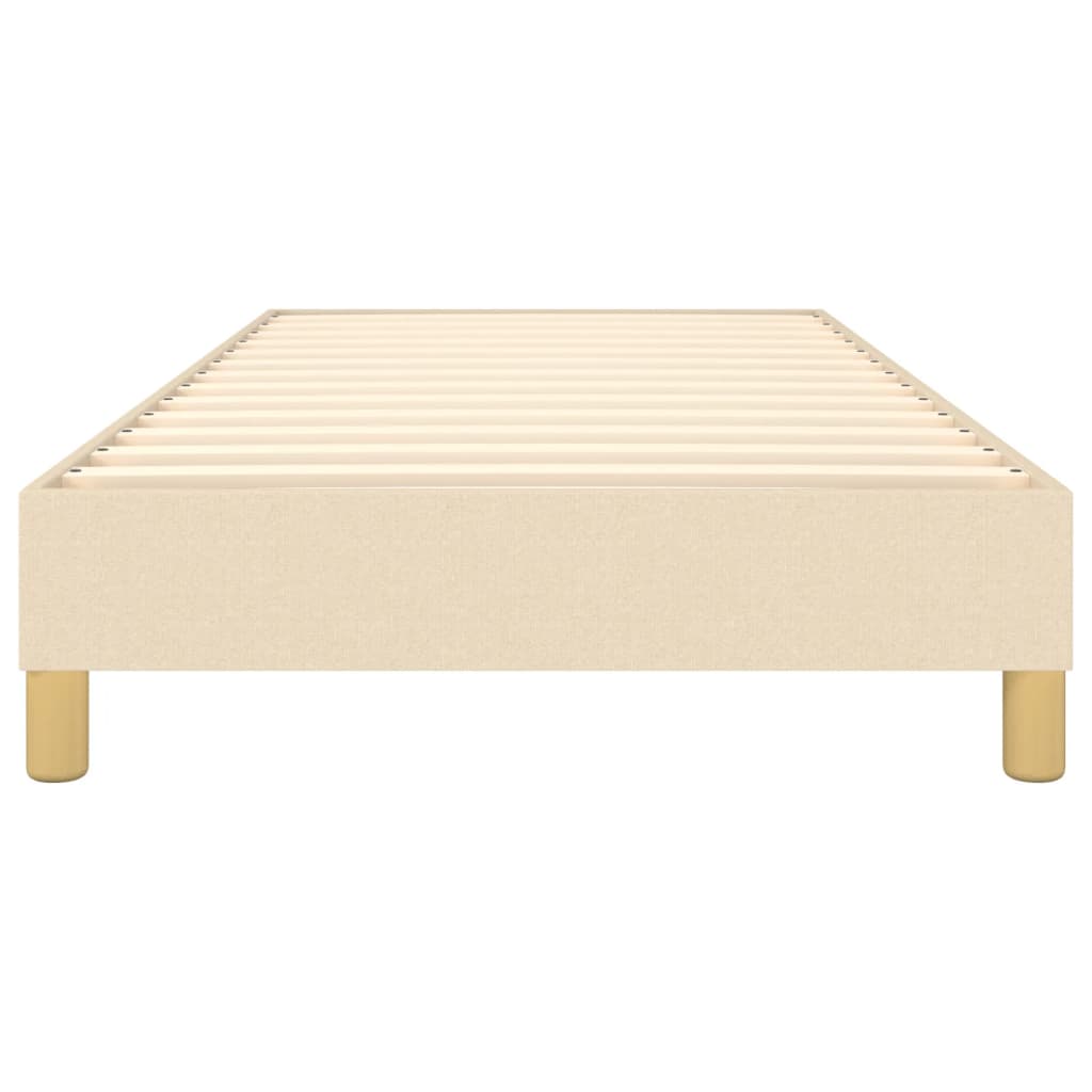 Boxspringbettgestell Creme 100x200 cm Stoff