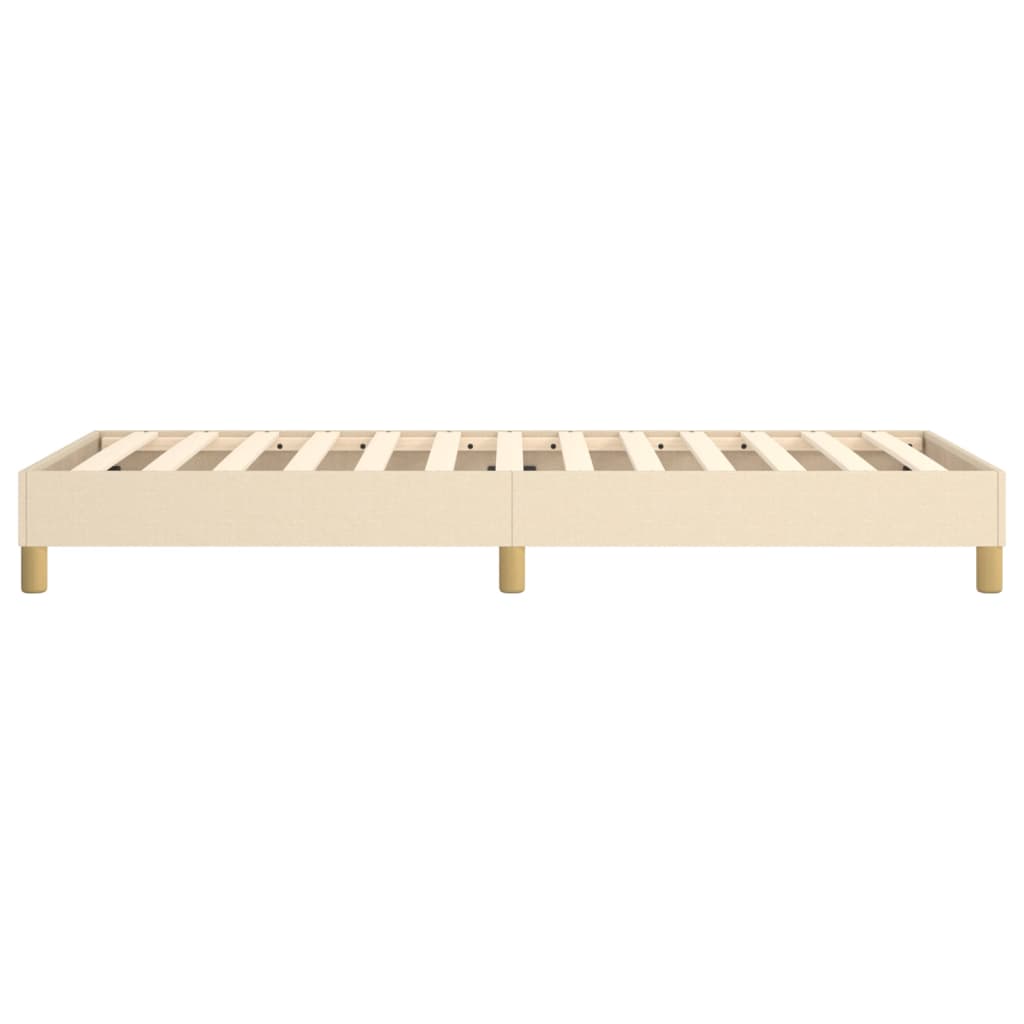 Boxspringbettgestell Creme 100x200 cm Stoff