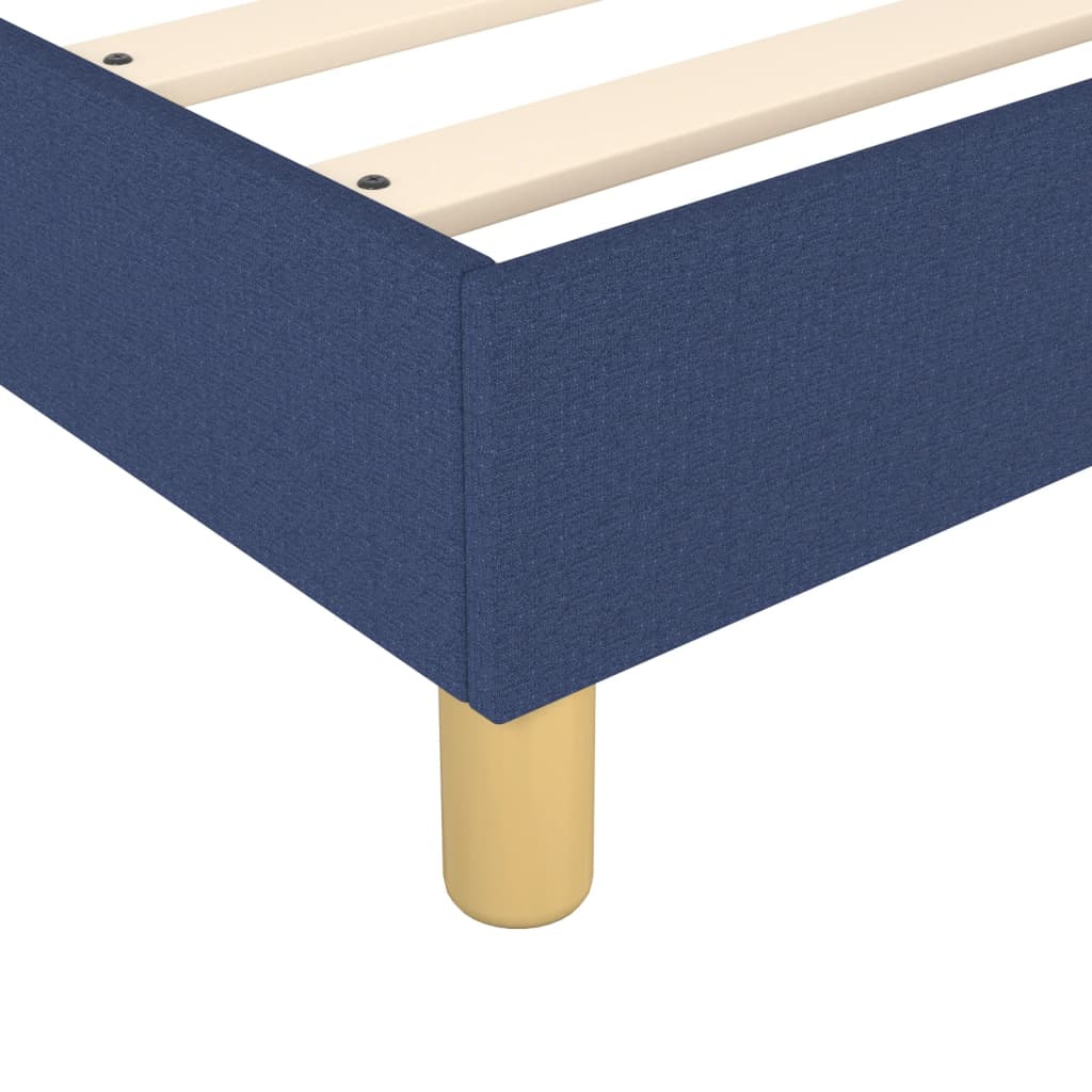 Boxspringbettgestell Blau 100x200 cm Stoff