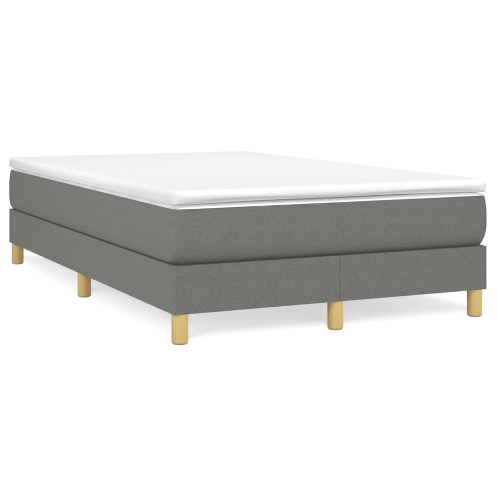 Boxspringbettgestell Dunkelgrau 120x200 cm Stoff
