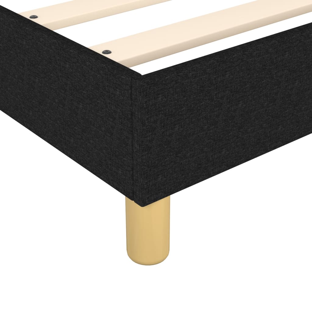 Boxspringbettgestell Schwarz 120x200 cm Stoff