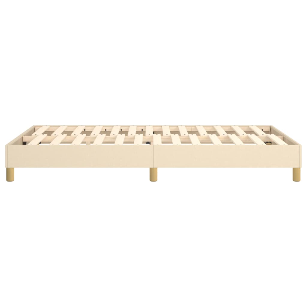 Boxspringbettgestell Creme 120x200 cm Stoff