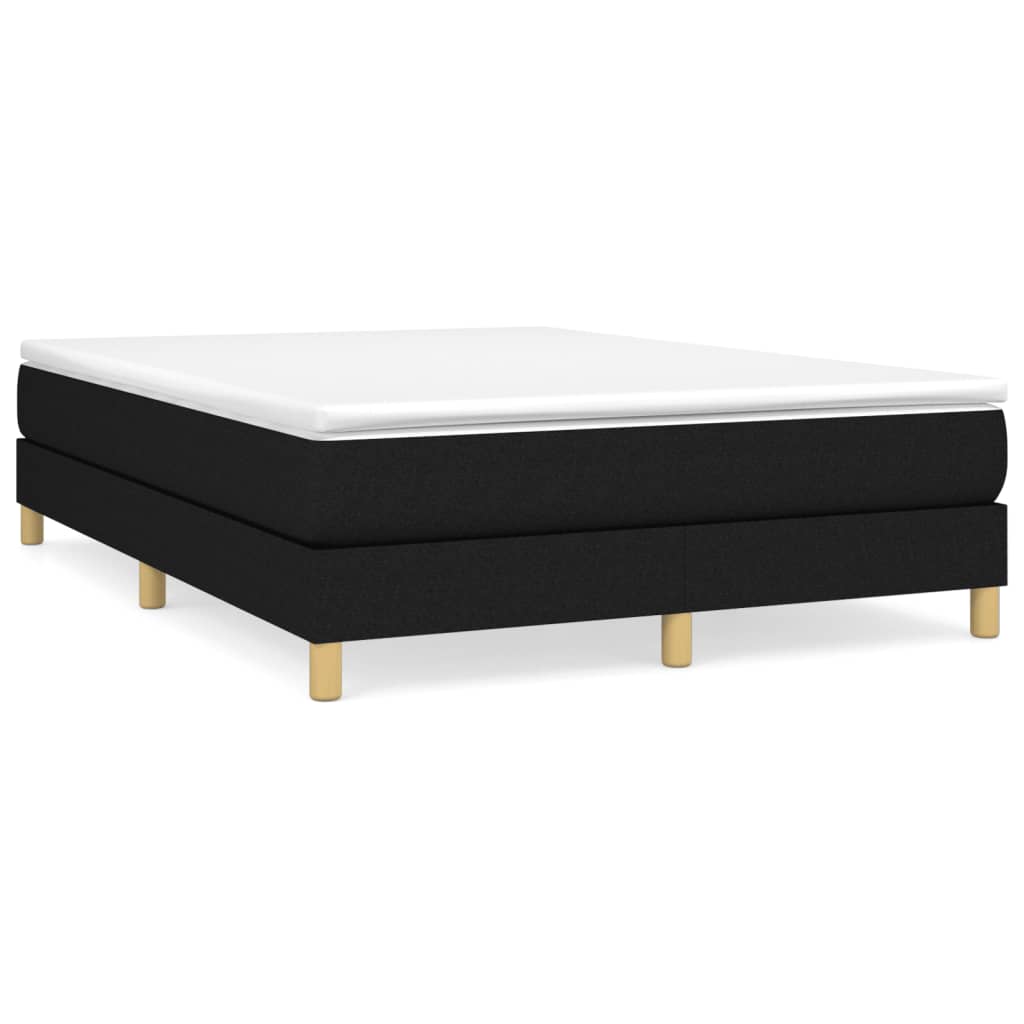 Boxspringbettgestell Schwarz 140x190 cm Stoff