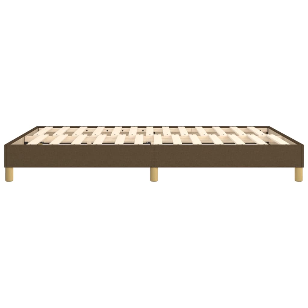 Boxspringbettgestell Dunkelbraun 140x190 cm Stoff