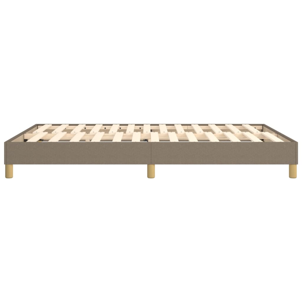 Boxspringbettgestell Taupe 140x190 cm Stoff