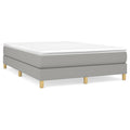 Boxspringbettgestell Hellgrau 140x200 cm Stoff