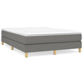Boxspringbettgestell Dunkelgrau 140x200 cm Stoff