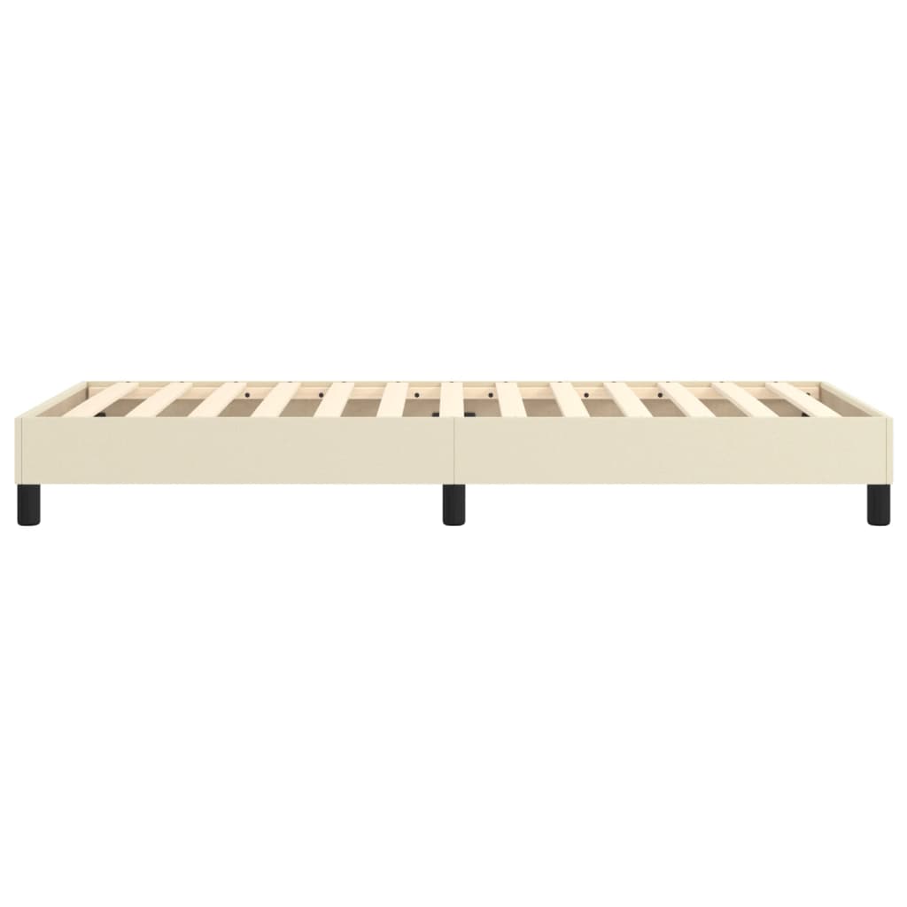 Boxspringbettgestell Creme 80x200 cm Kunstleder