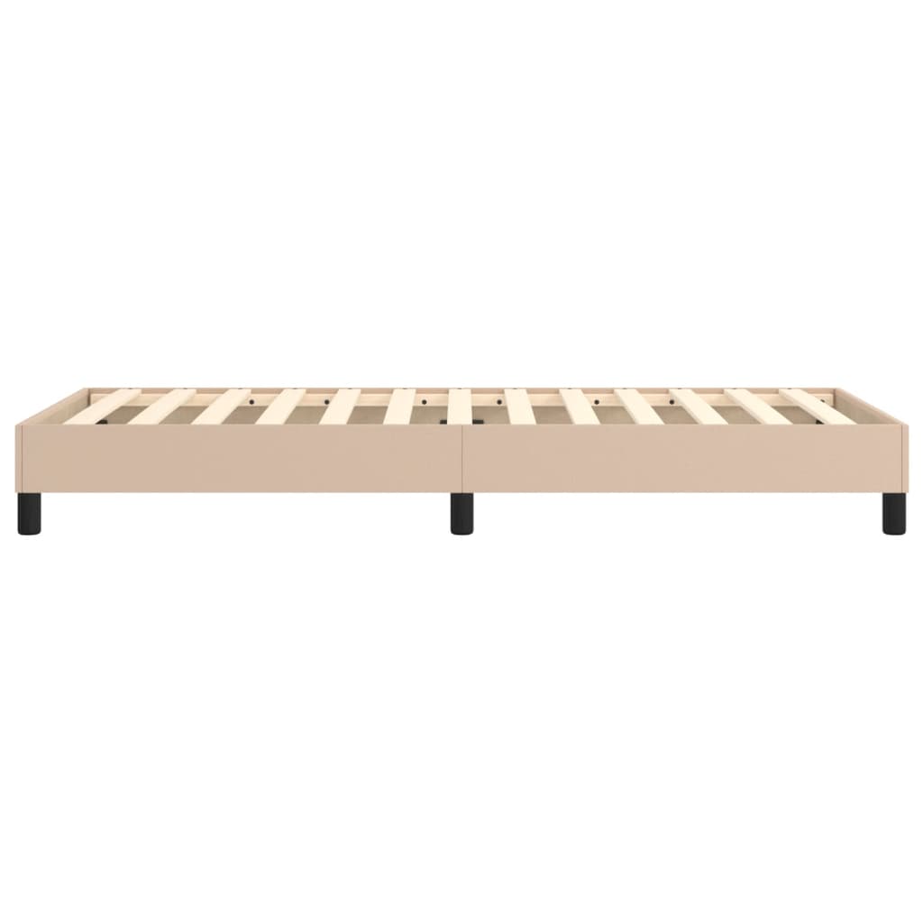 Boxspringbettgestell Cappuccino-Braun 80x200 cm Kunstleder
