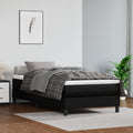 Boxspringbettgestell Schwarz 90x190 cm Kunstleder