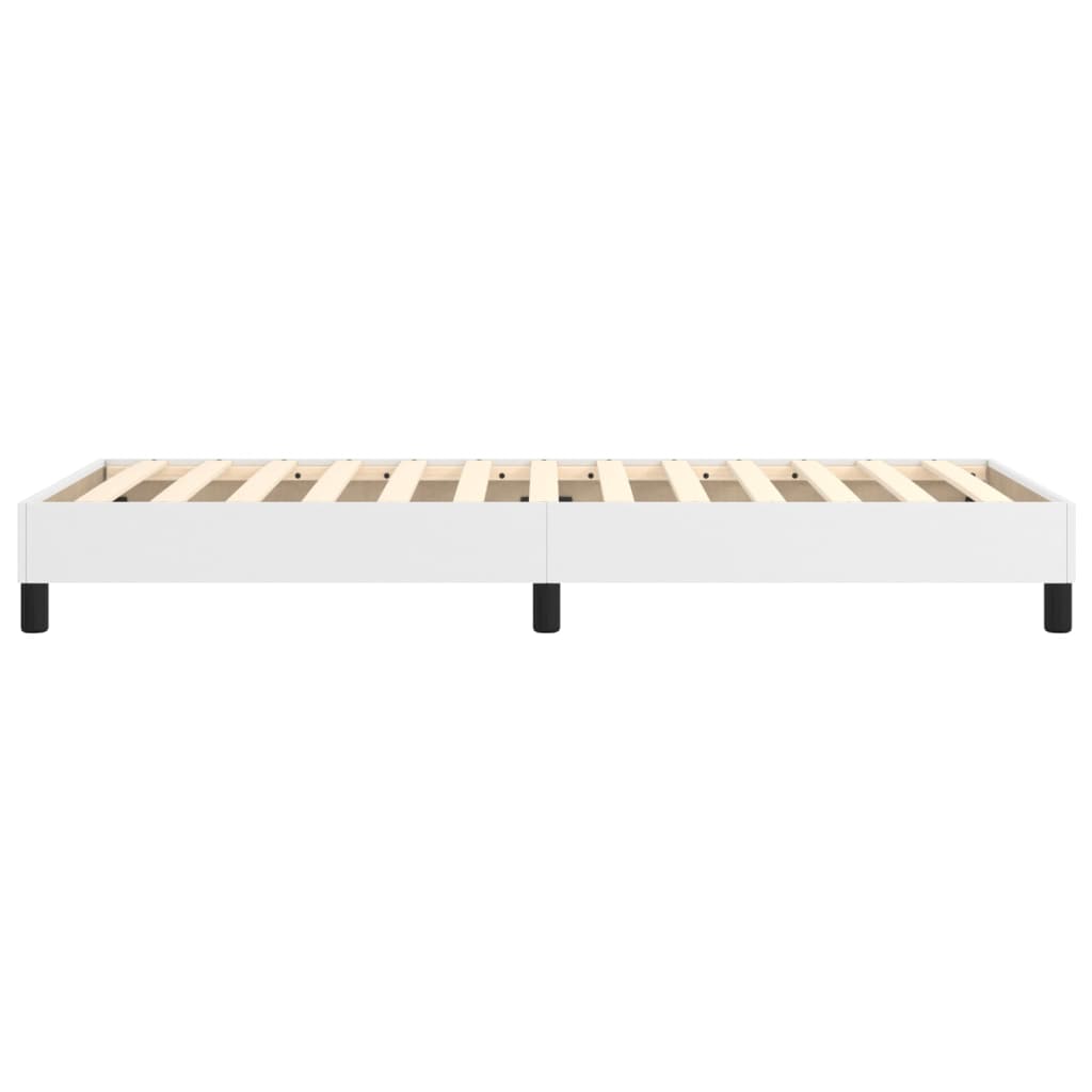 Boxspringbettgestell Weiß 90x190 cm Kunstleder