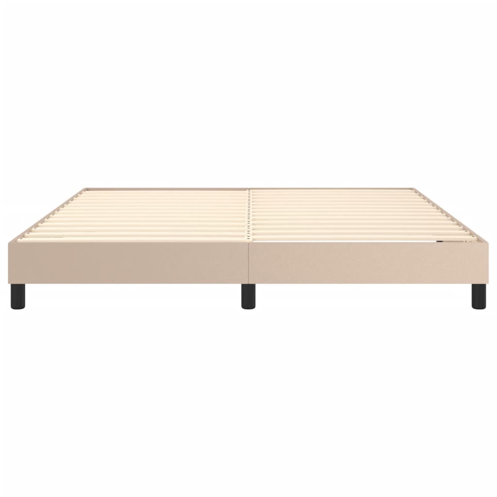 Boxspringbettgestell Cappuccino-Braun 160x200 cm Kunstleder