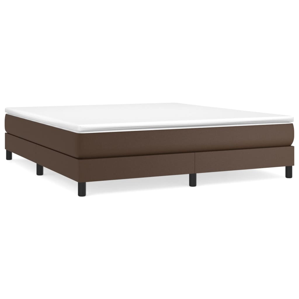 Boxspringbettgestell Braun 180x200 cm Kunstleder