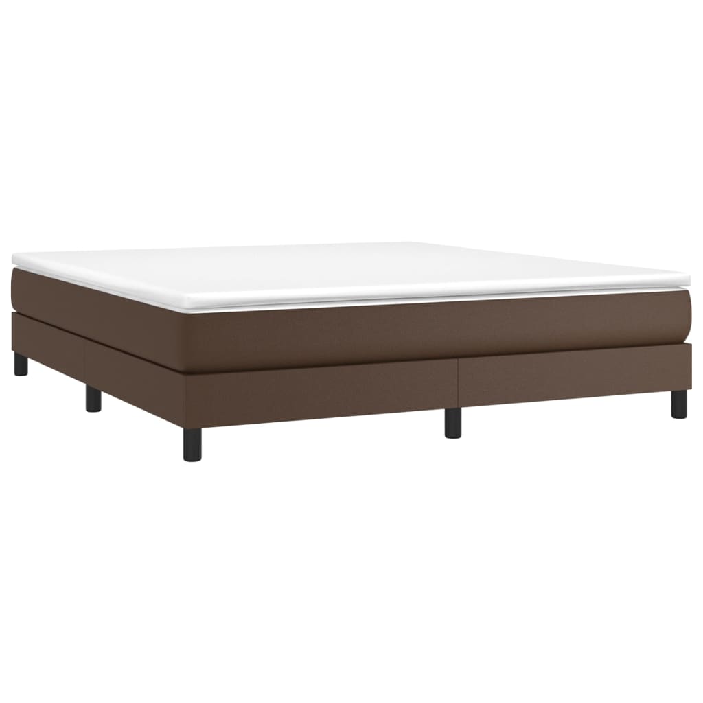 Boxspringbettgestell Braun 180x200 cm Kunstleder