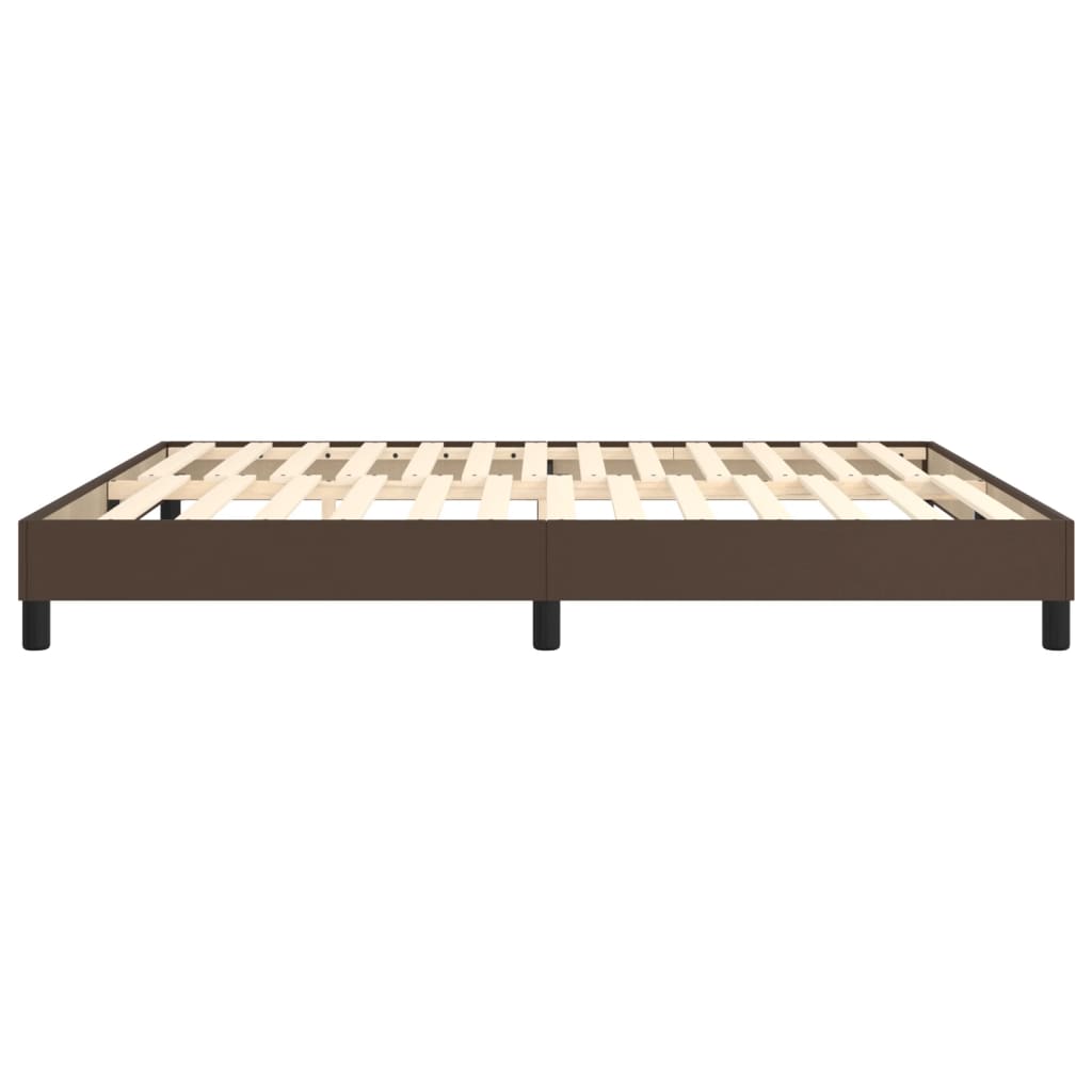 Boxspringbettgestell Braun 180x200 cm Kunstleder