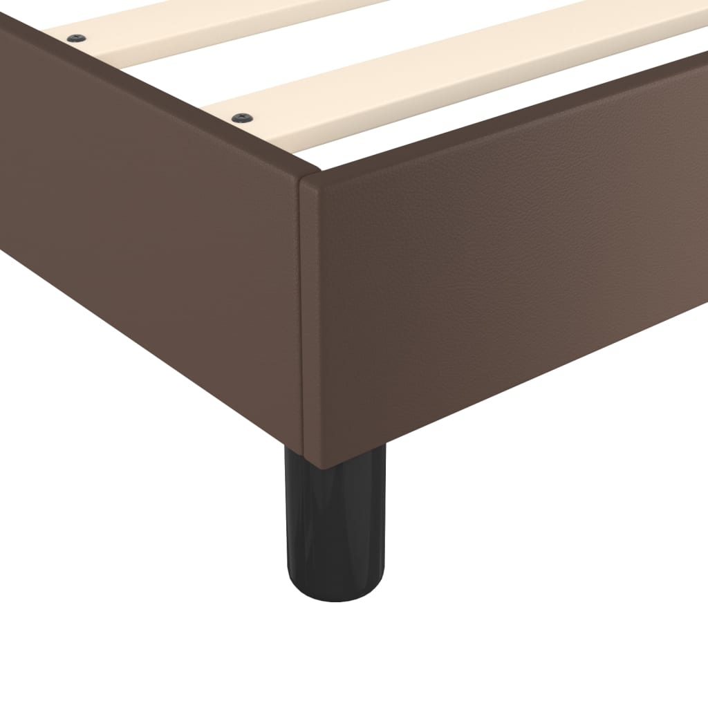 Boxspringbettgestell Braun 180x200 cm Kunstleder