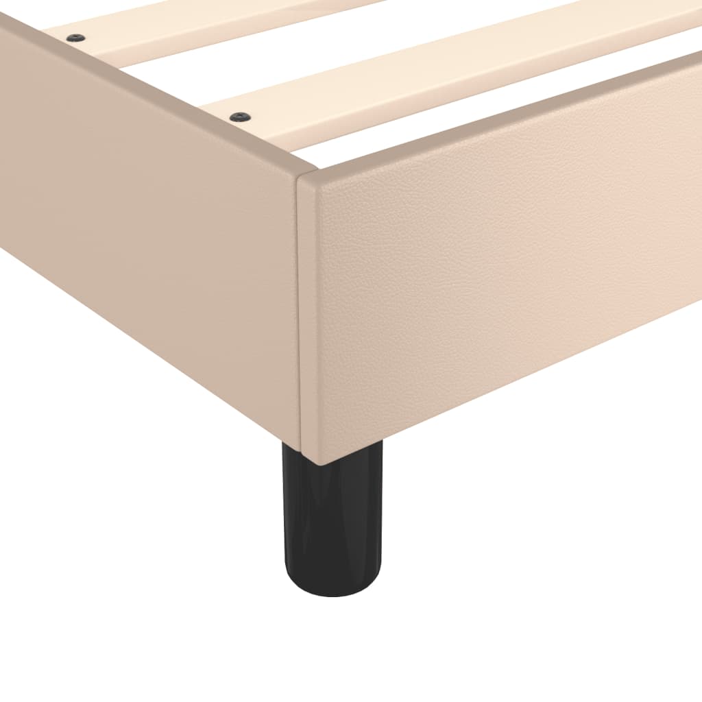 Boxspringbettgestell Cappuccino-Braun 180x200 cm Kunstleder