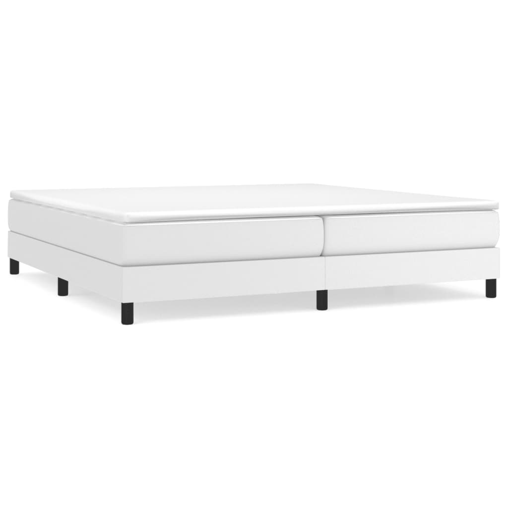 Boxspringbettgestell Weiß 200x200 cm Kunstleder