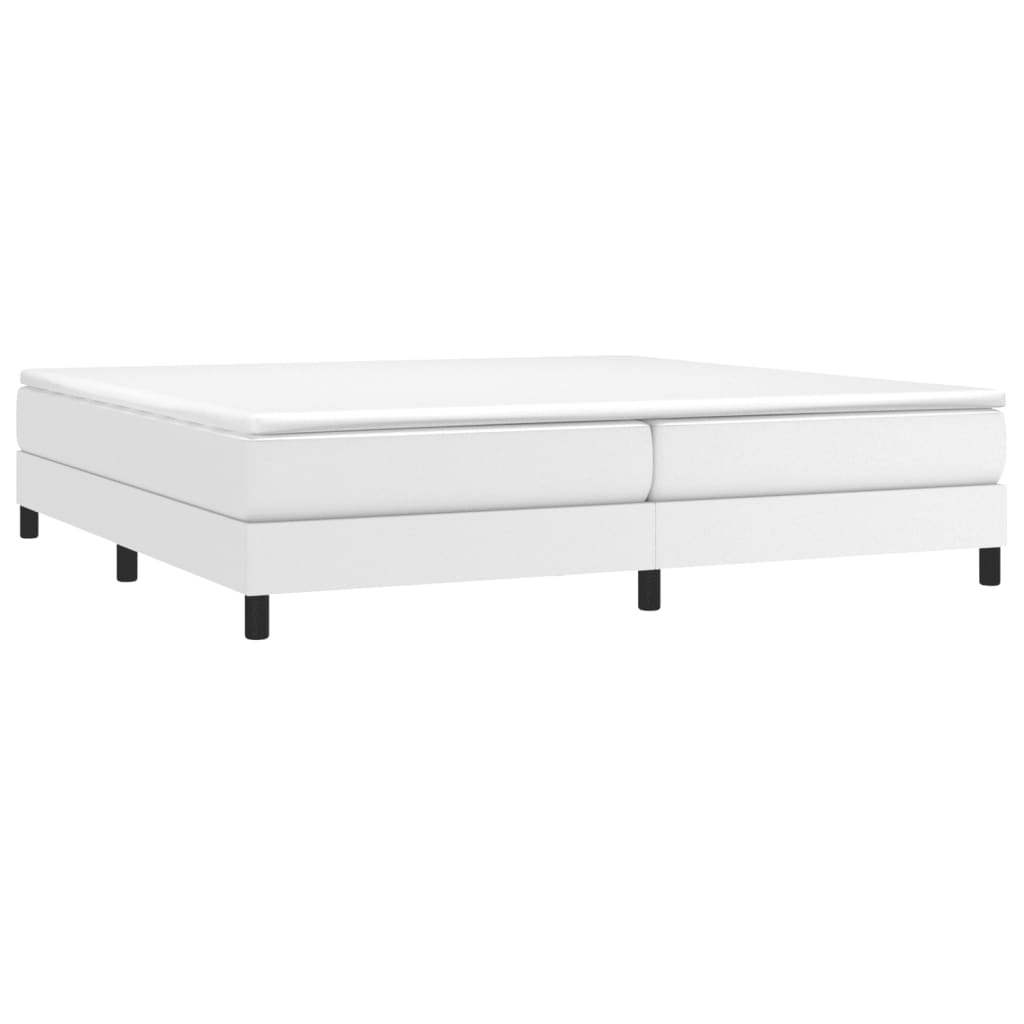 Boxspringbettgestell Weiß 200x200 cm Kunstleder