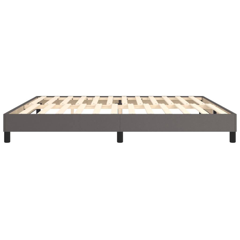 Boxspringbettgestell Grau 200x200 cm Kunstleder