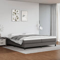 Boxspringbettgestell Grau 200x200 cm Kunstleder