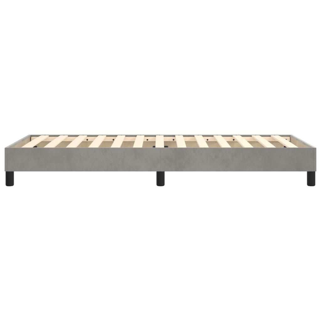 Boxspringbettgestell Hellgrau 80x200 cm Samt