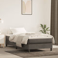 Boxspringbettgestell Dunkelgrau 80x200 cm Samt