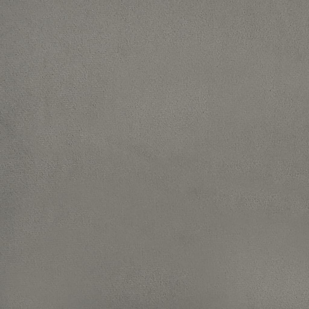 Boxspringbettgestell Hellgrau 140x190 cm Samt