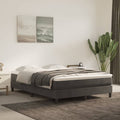 Boxspringbettgestell Dunkelgrau 140x190 cm Samt