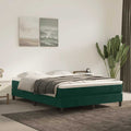 Boxspringbettgestell Dunkelgrün 140x190 cm Samt