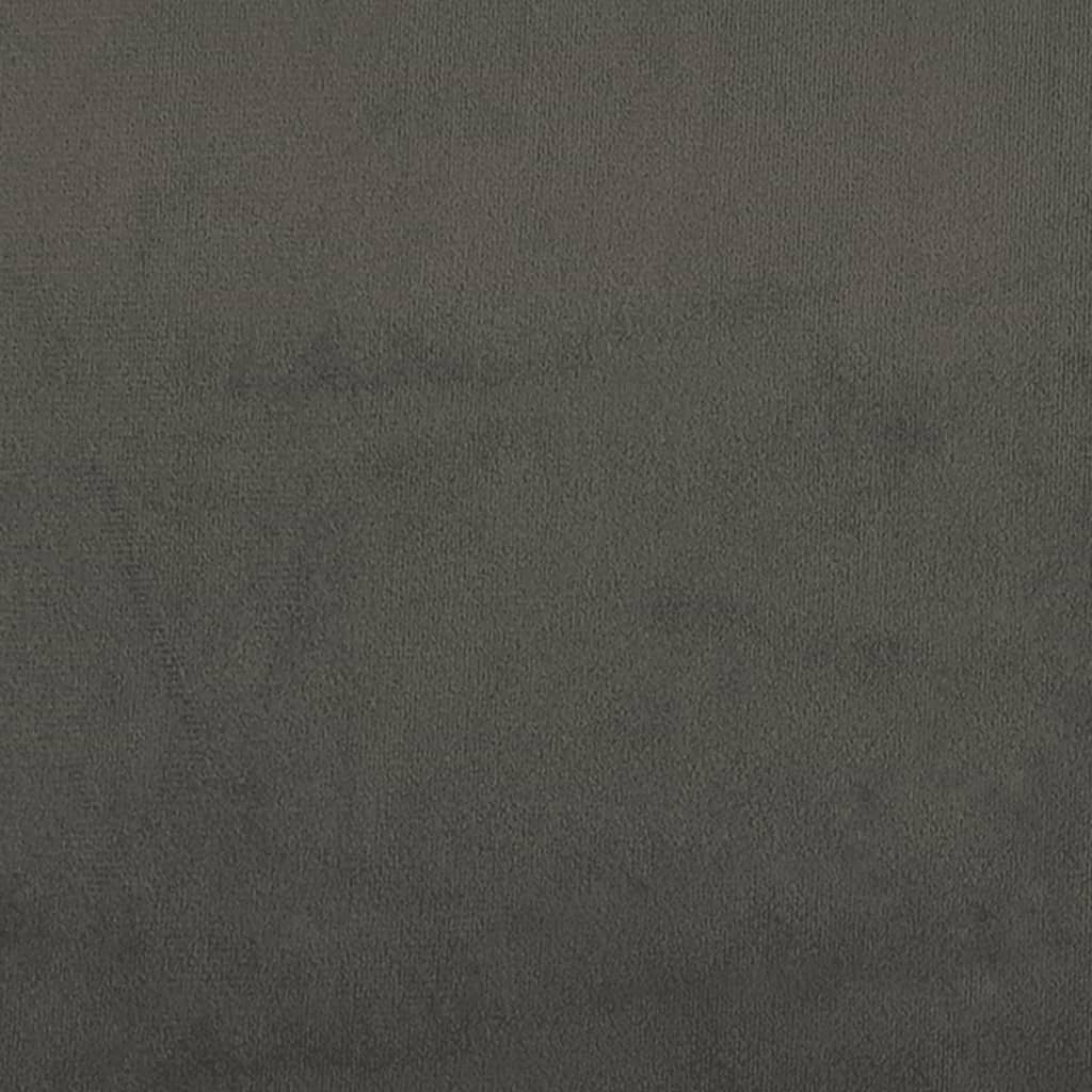Boxspringbettgestell Dunkelgrau 140x200 cm Samt