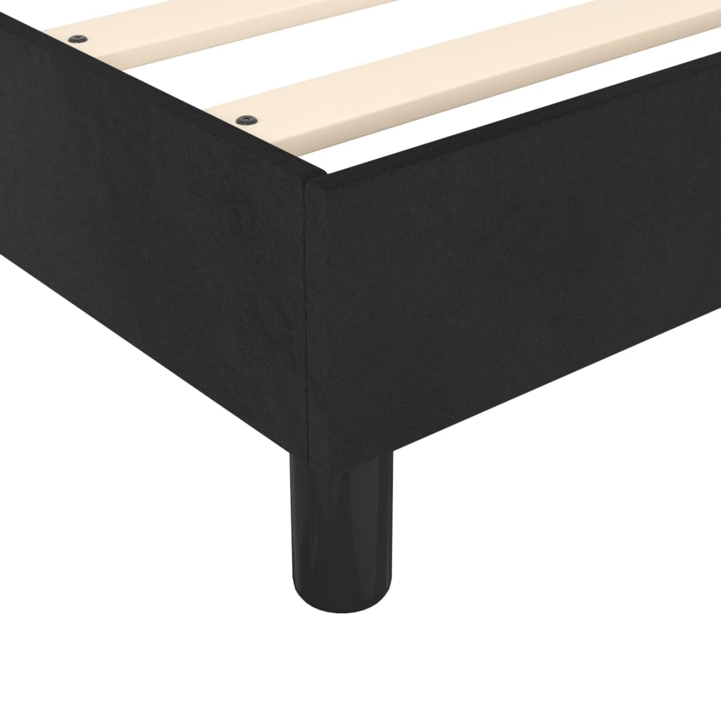 Boxspringbettgestell Schwarz 140x200 cm Samt