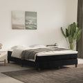Boxspringbettgestell Schwarz 140x200 cm Samt