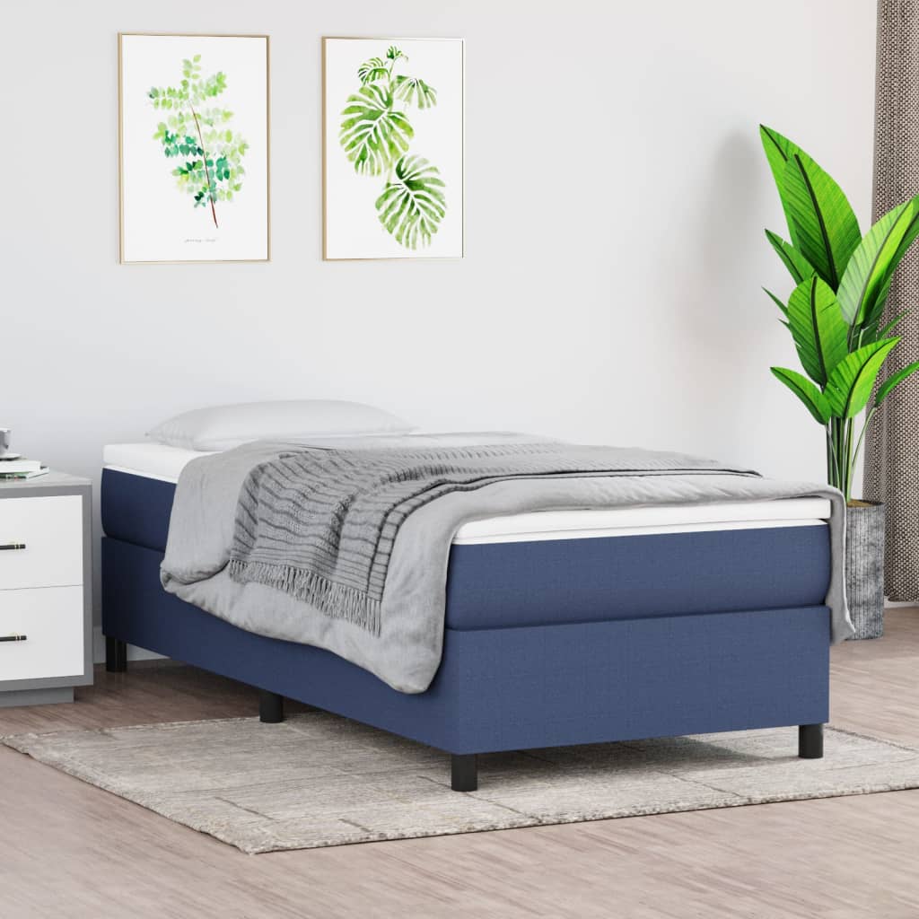 Boxspringbettgestell Blau 80x200 cm Stoff