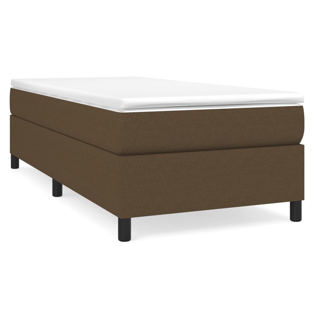 Boxspringbettgestell Dunkelbraun 90x190 cm Stoff