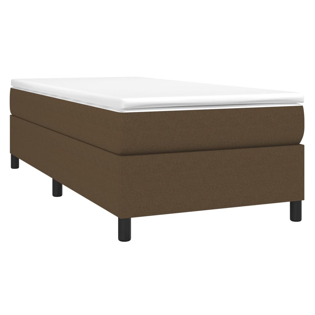 Boxspringbettgestell Dunkelbraun 90x190 cm Stoff