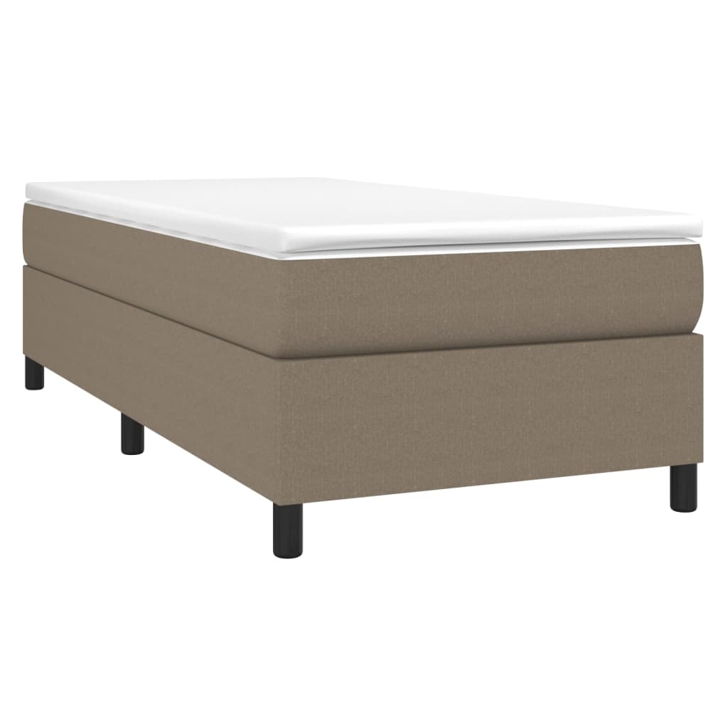 Boxspringbettgestell Taupe 90x190 cm Stoff