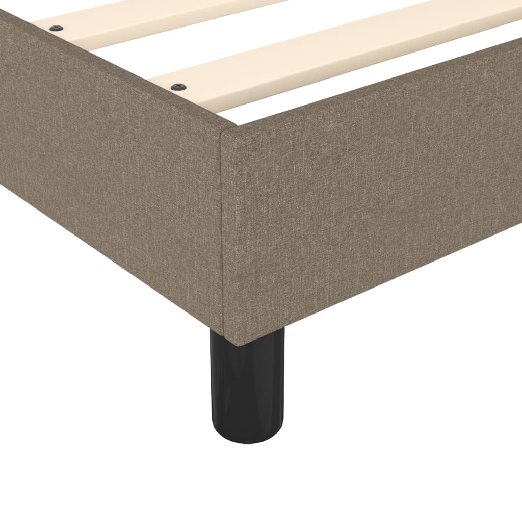 Boxspringbettgestell Taupe 90x190 cm Stoff