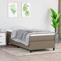 Boxspringbettgestell Taupe 90x190 cm Stoff