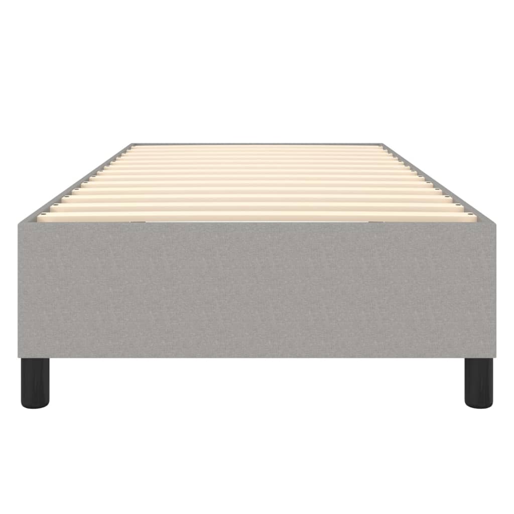 Boxspringbettgestell Hellgrau 90x200 cm Stoff