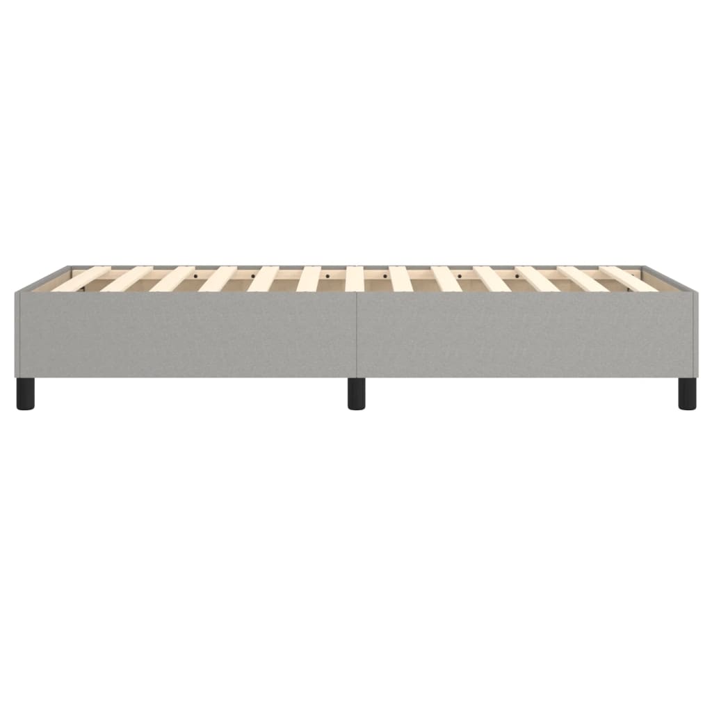 Boxspringbettgestell Hellgrau 90x200 cm Stoff