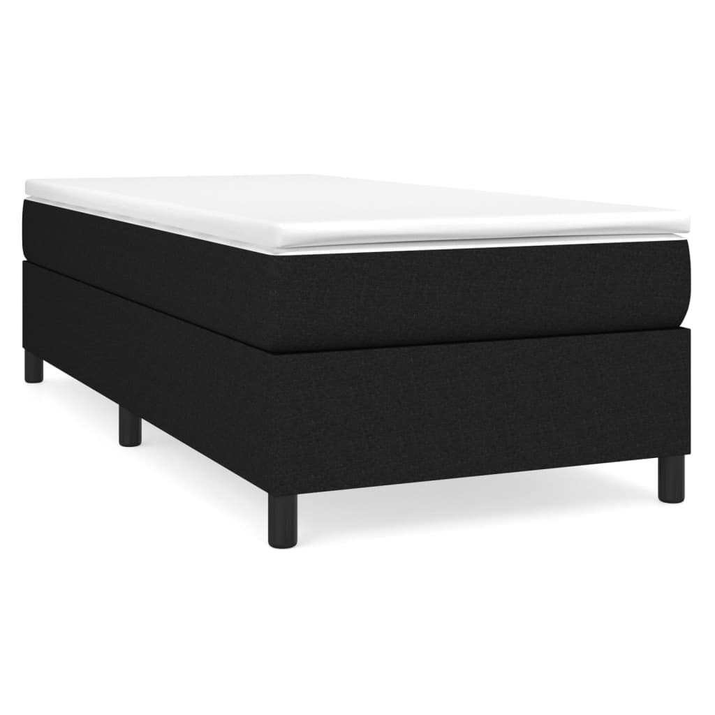 Boxspringbettgestell Schwarz 90x200 cm Stoff