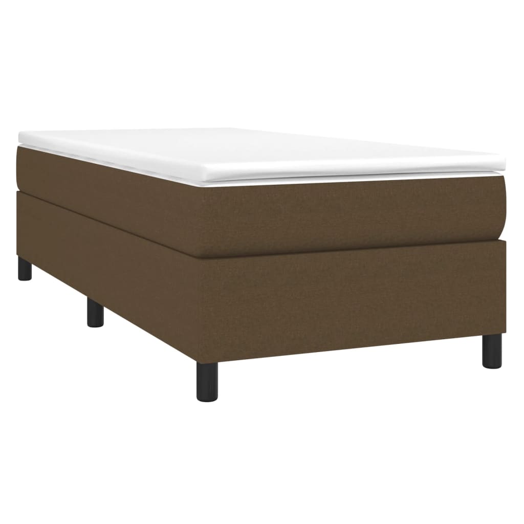 Boxspringbettgestell Dunkelbraun 90x200 cm Stoff
