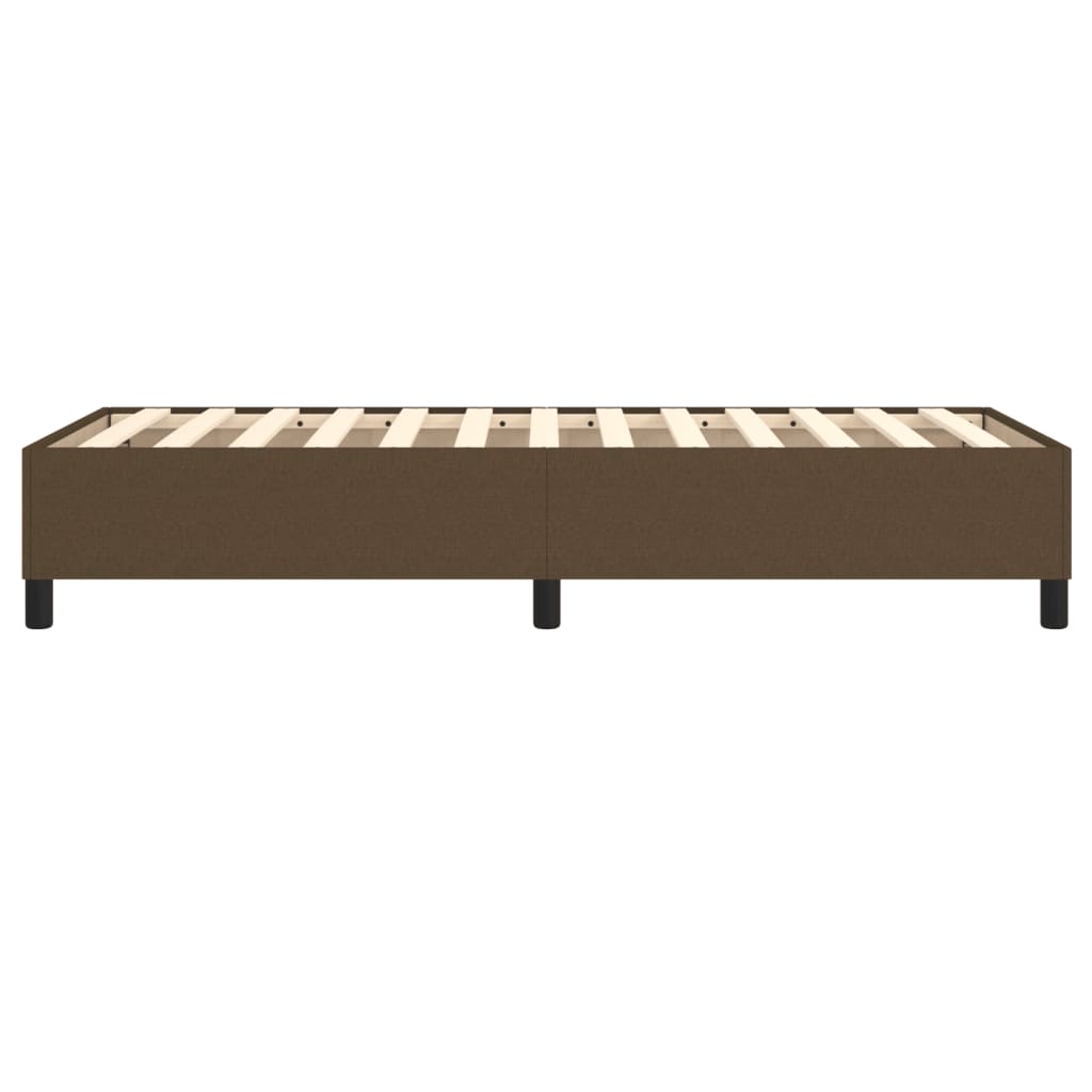 Boxspringbettgestell Dunkelbraun 90x200 cm Stoff