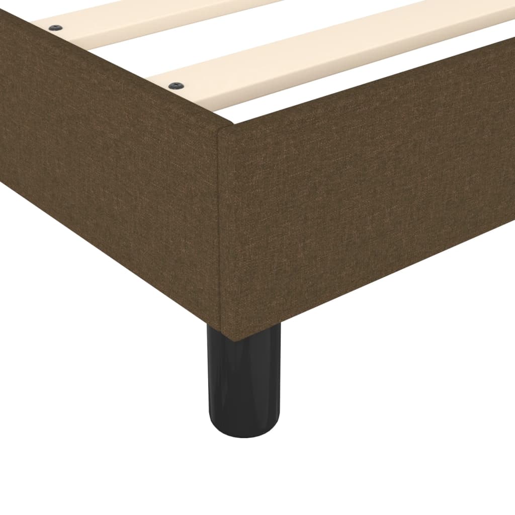 Boxspringbettgestell Dunkelbraun 90x200 cm Stoff